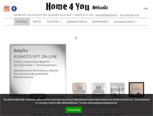 Tablet Screenshot of home4you.fi